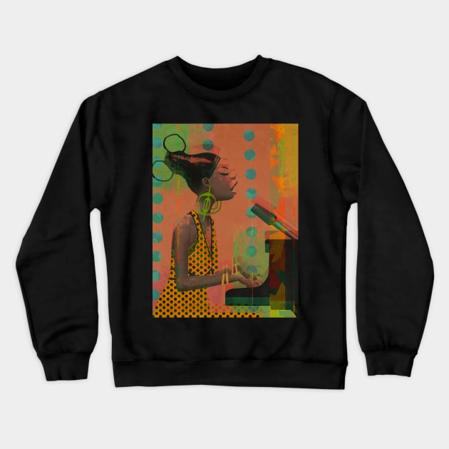 Nina Simone Crewneck Sweatshirt by Naveen S